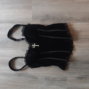 Killstar Velvet Corset Top